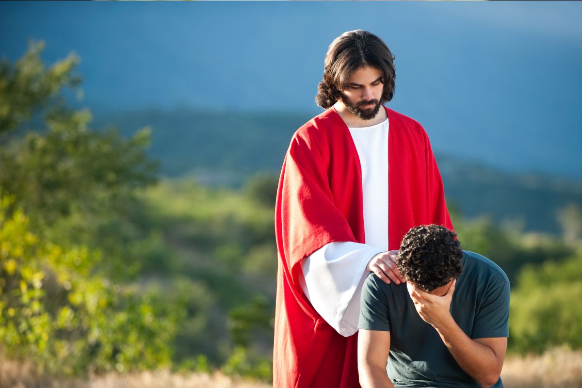 Consolo espiritual em momento de dor.