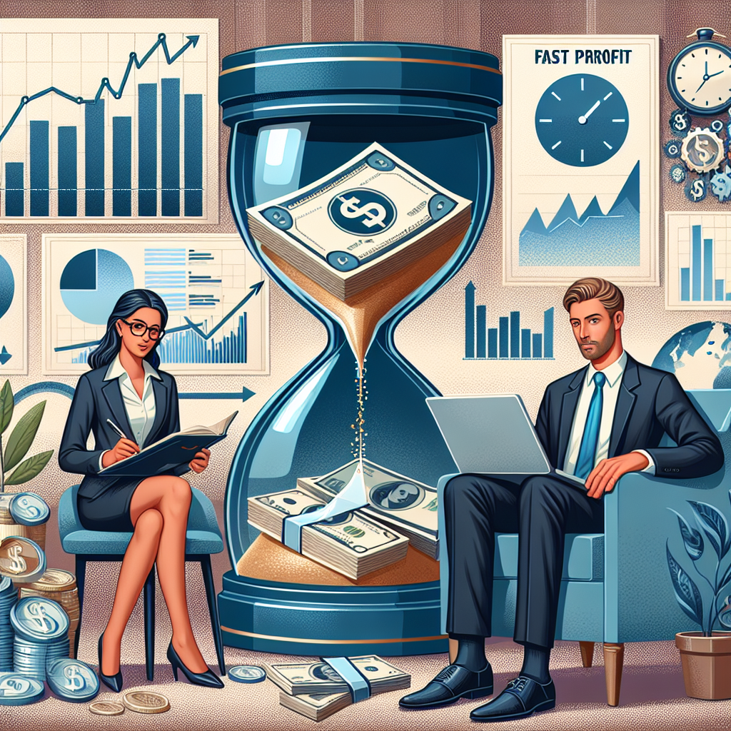 Illustration of Como Investir Dinheiro e Ter Lucro R&aacute;pido: Estrat&eacute;gias Pr&aacute;ticas e Seguras