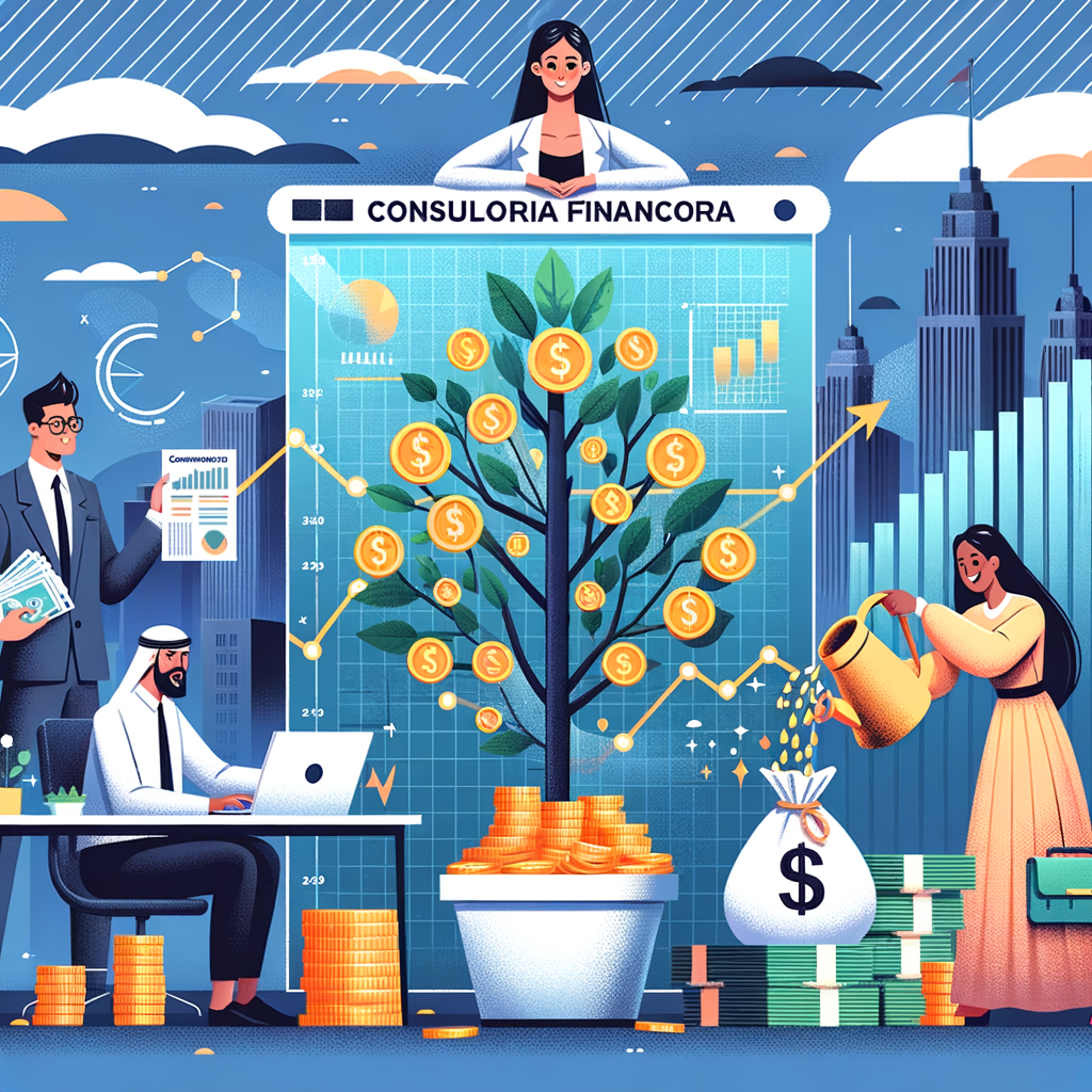 Illustration of Consultoria Financeira: Organize Finanças e Aumente Lucros
