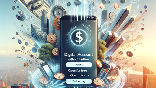 Illustration of Conta Digital Sem Tarifa: Abra Grátis em Minutos