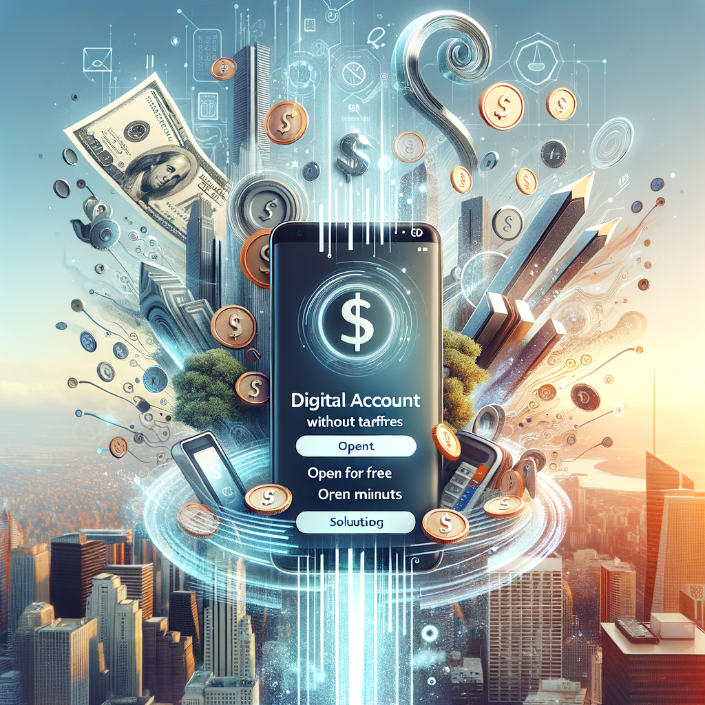 Illustration of Conta Digital Sem Tarifa: Abra Grátis em Minutos