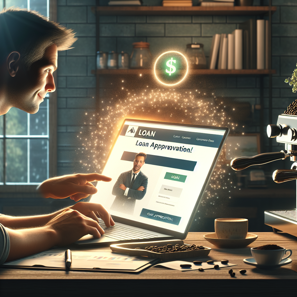 Illustration of Cr&eacute;dito para pequenas empresas: aprova&ccedil;&atilde;o r&aacute;pida online