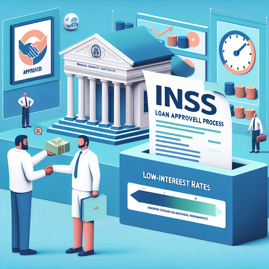 Illustration of Empréstimo Consignado INSS: Taxas Baixas e Aprovação Rápida