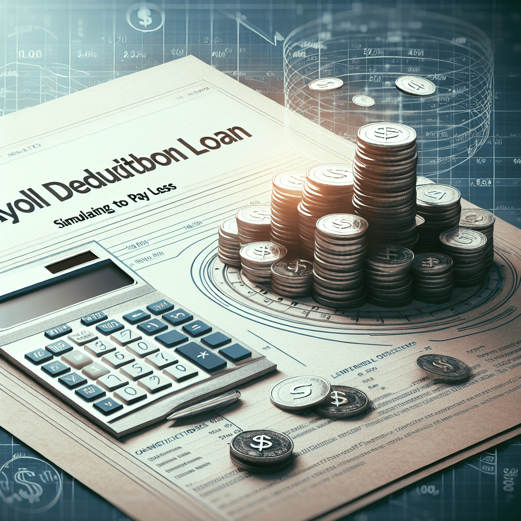 Illustration of Empréstimo Consignado: Simule e Pague Menos