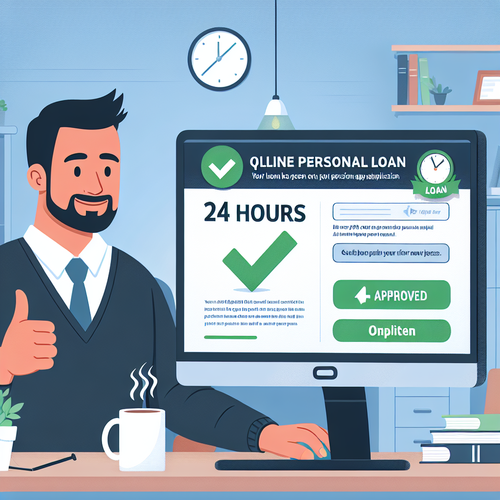 Illustration of Empr&eacute;stimo pessoal online: aprovado em 24h