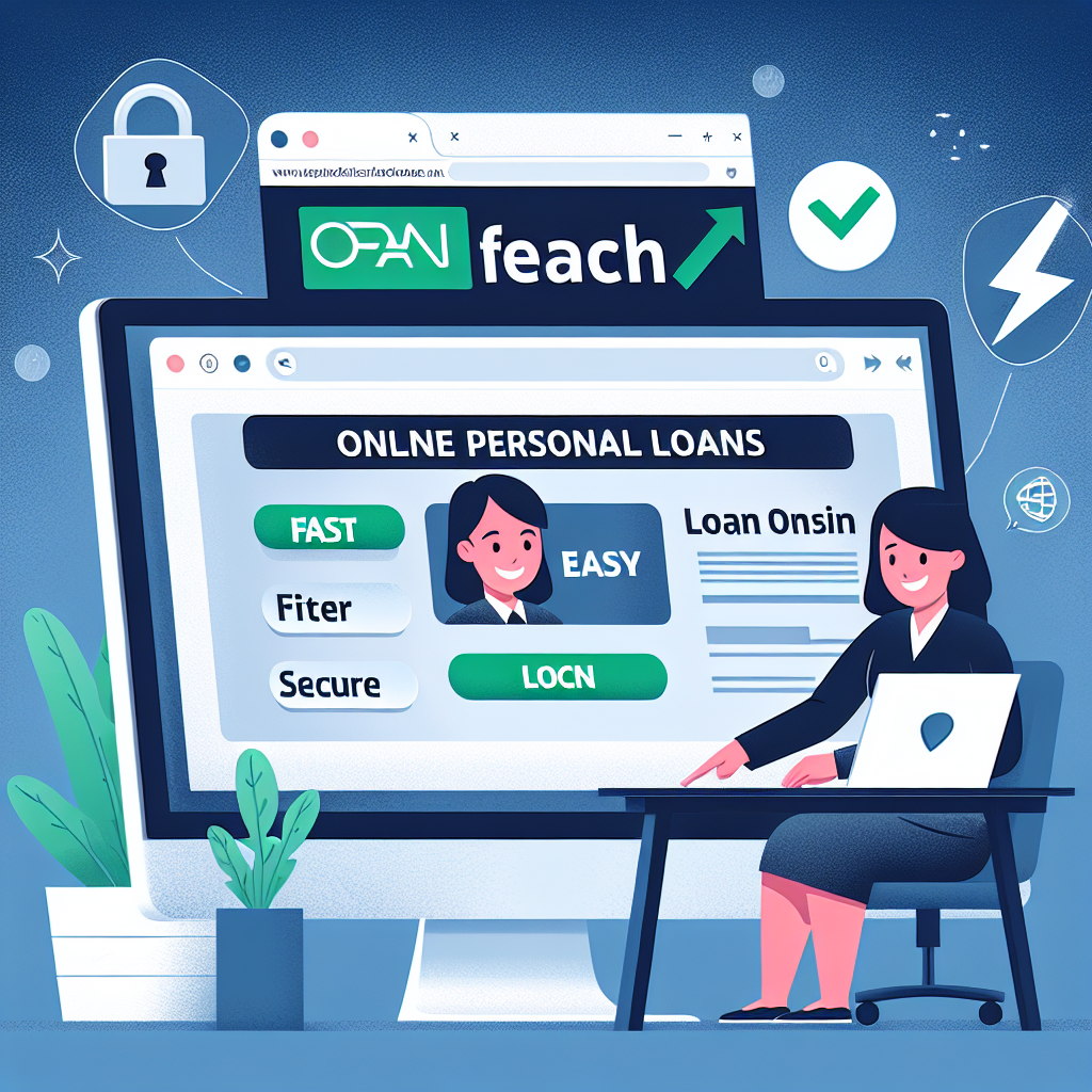 Illustration of Empréstimo Pessoal Online: Rápido, Fácil e Seguro