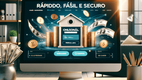 Illustration of Empréstimo Pessoal Online: Rápido, Fácil e Seguro