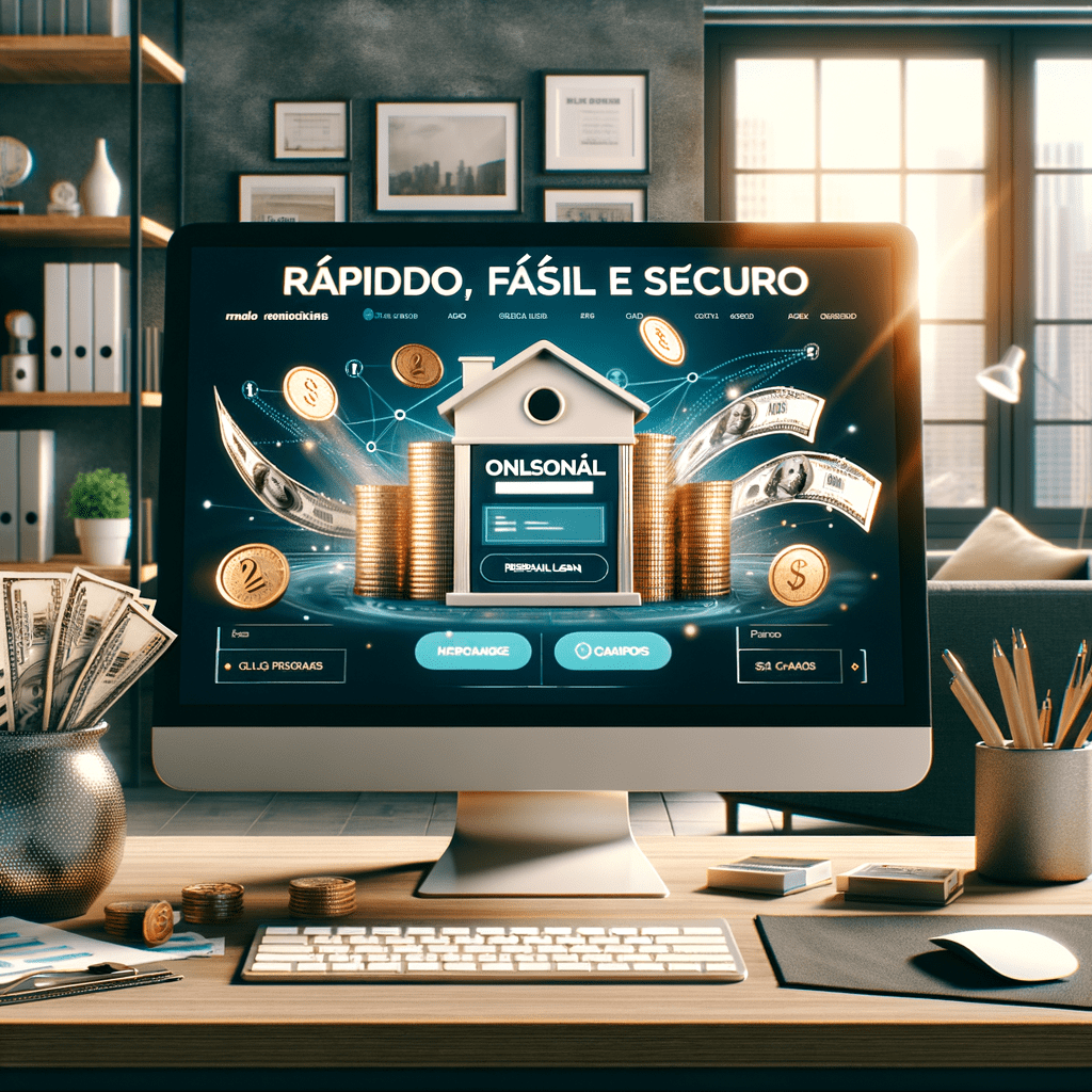 Illustration of Empréstimo Pessoal Online: Rápido, Fácil e Seguro