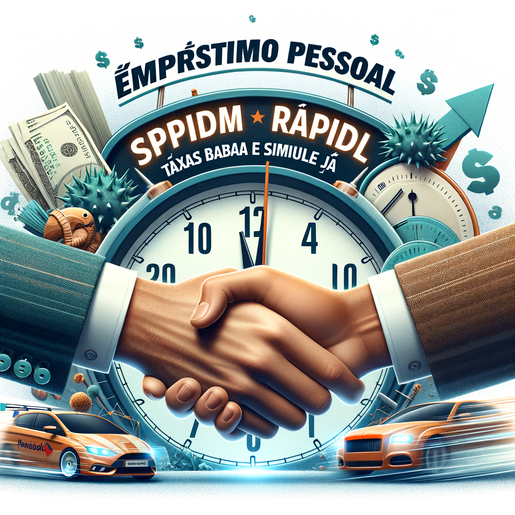 Illustration of Empréstimo Pessoal Rápido: Taxas Baixas e Simule Já