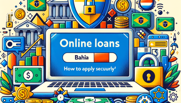 Illustration of Empréstimos na Bahia: como solicitar online com segurança