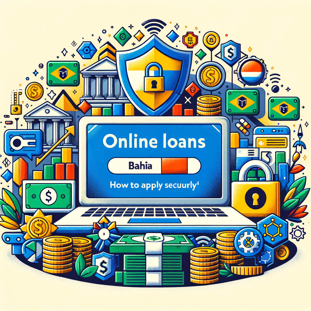 Illustration of Empréstimos na Bahia: como solicitar online com segurança