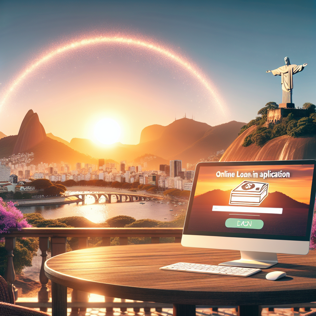 Illustration of Empr&eacute;stimos no Rio de Janeiro: cr&eacute;dito online f&aacute;cil, r&aacute;pido e seguro