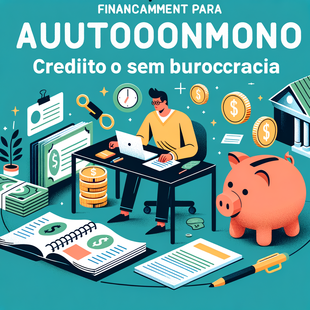 Illustration of Financiamento para Autônomo: Crédito Sem Burocracia