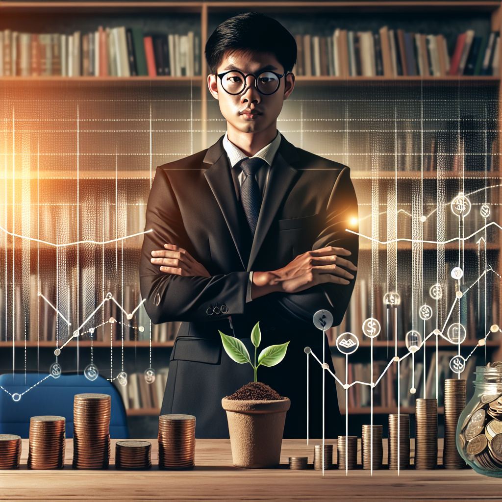 Illustration of Investimento para Iniciantes: Fa&ccedil;a seu Dinheiro Crescer