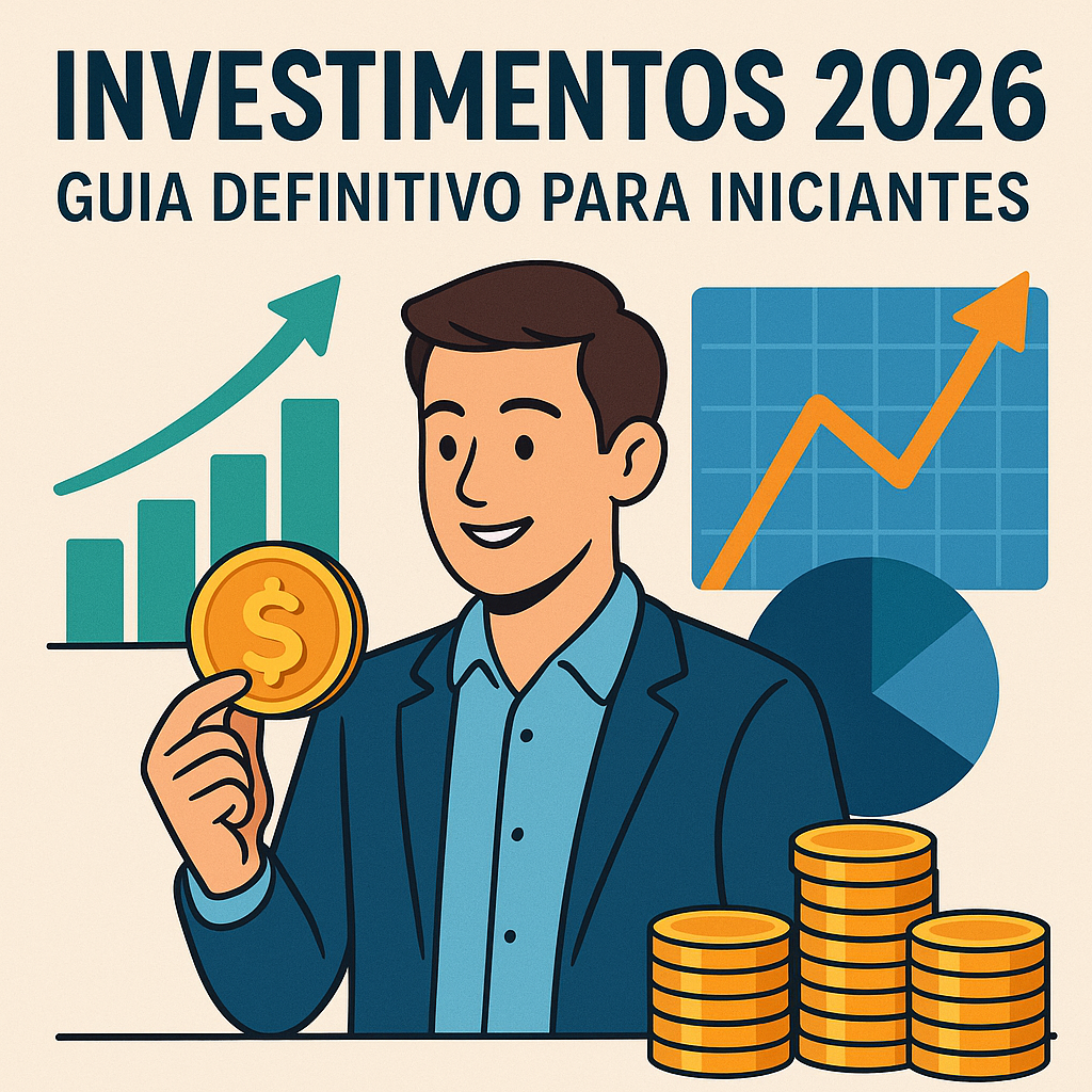 Investimentos para iniciantes illustration for Investimentos 2026: Guia Definitivo para Iniciantes