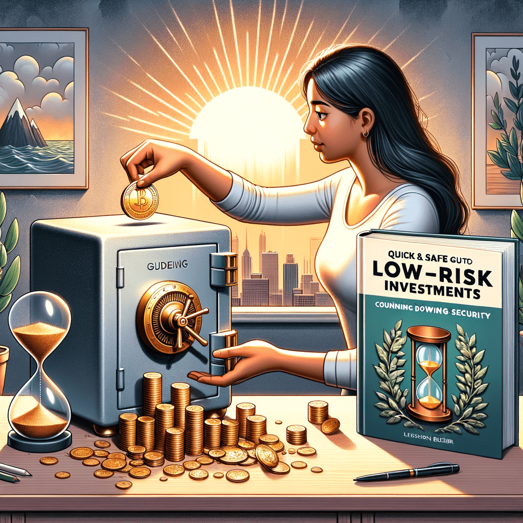 Illustration of Investimentos de Baixo Risco para Iniciantes: Guia Rápido e Seguro
