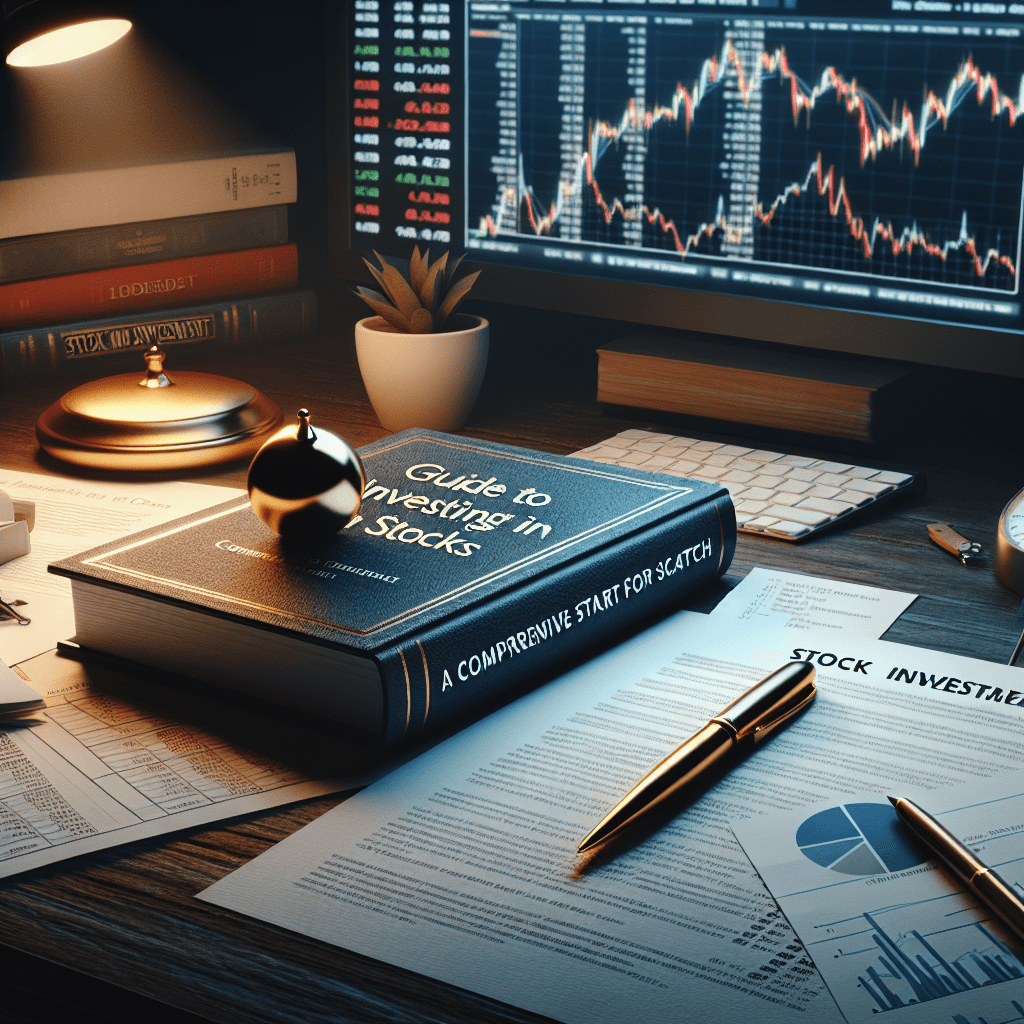 Illustration of Investir em A&ccedil;&otilde;es: Guia Completo para Come&ccedil;ar do Zero