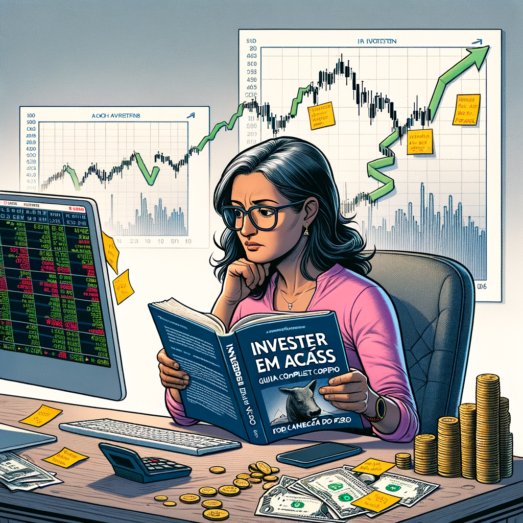 Illustration of Investir em Ações: Guia Completo para Começar do Zero