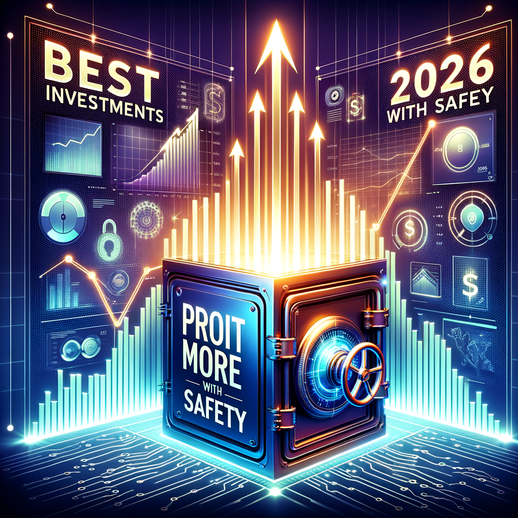 Illustration of Melhores investimentos 2026: Lucre mais com segurança