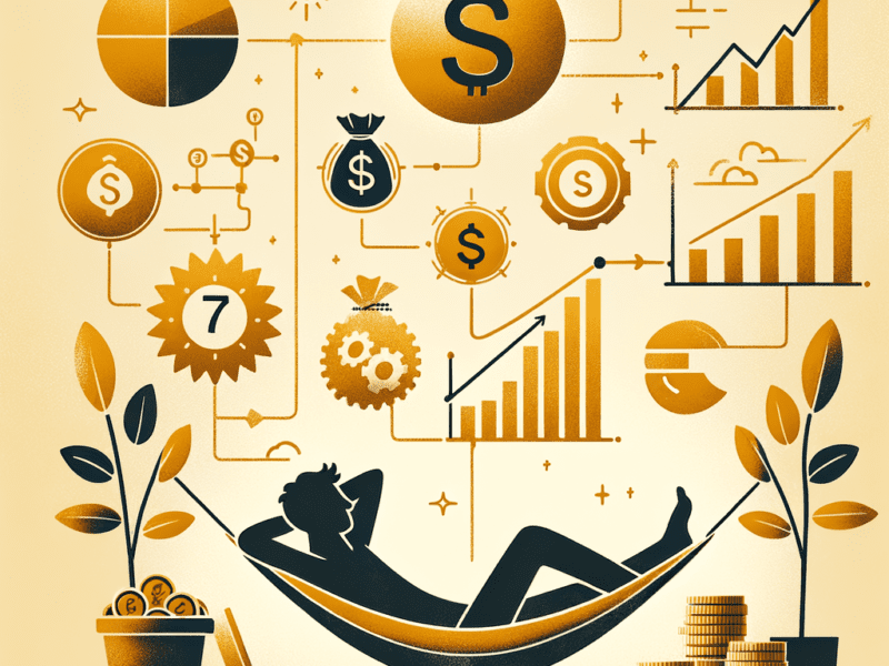 Illustration of Renda Passiva: Como Ganhar Dinheiro Sem Trabalhar em 7 Passos