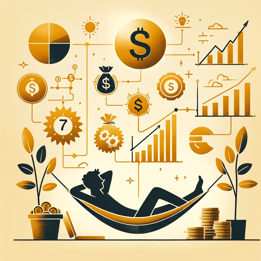 Illustration of Renda Passiva: Como Ganhar Dinheiro Sem Trabalhar em 7 Passos