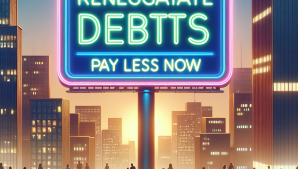 Illustration of Renegociar Dívidas no Banco: Pague Menos Já