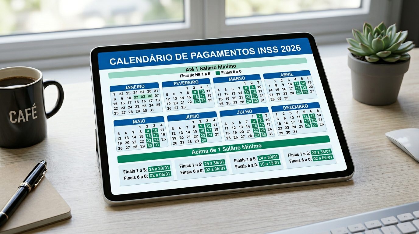 Calendário INSS 2026: Datas de Pagamento, Tabela Completa e Reajustes
