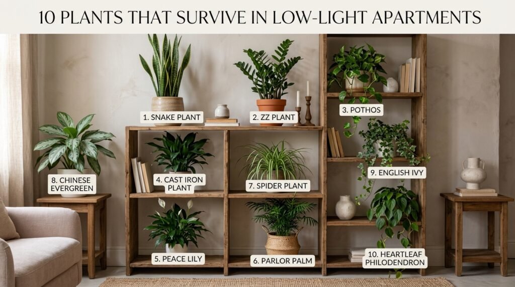 10 Plantas Que Sobrevivem Em Apartamento Com Pouca Luz